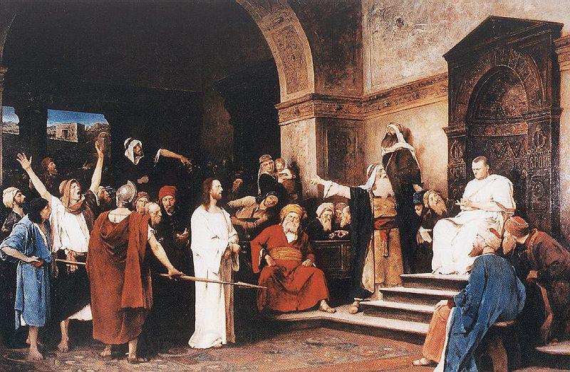 Mihaly Munkacsy Christ in front of Pilate